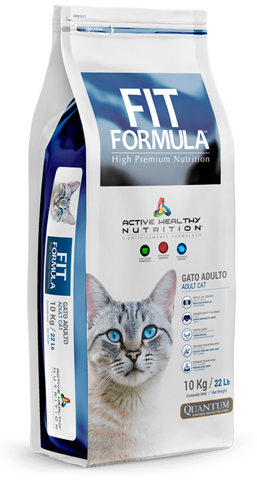 Fit Formula Gato Adulto 10kg Saco de 10kg de alimento completo y balanceado Fit Formula para gatos adultos.