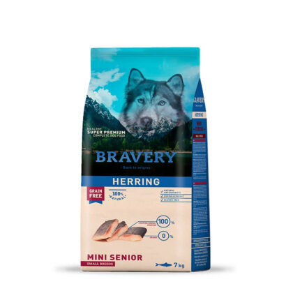 Bolsa de Bravery Herring Mini Senior – 7 kg